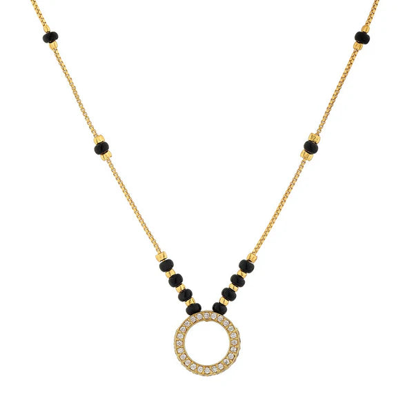 Gold Plated Round Mangalsutra for Women