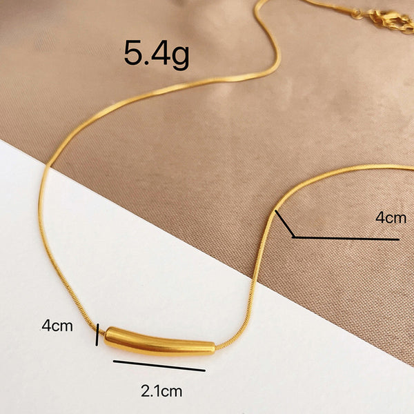Gold Plated Anti-Tarnish Teardrop Necklace