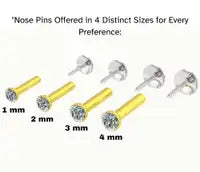 Gold Plated Nose Pin Combo for Women