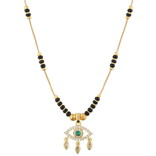 Gold Plated Evil Eye Mangalsutra for Women