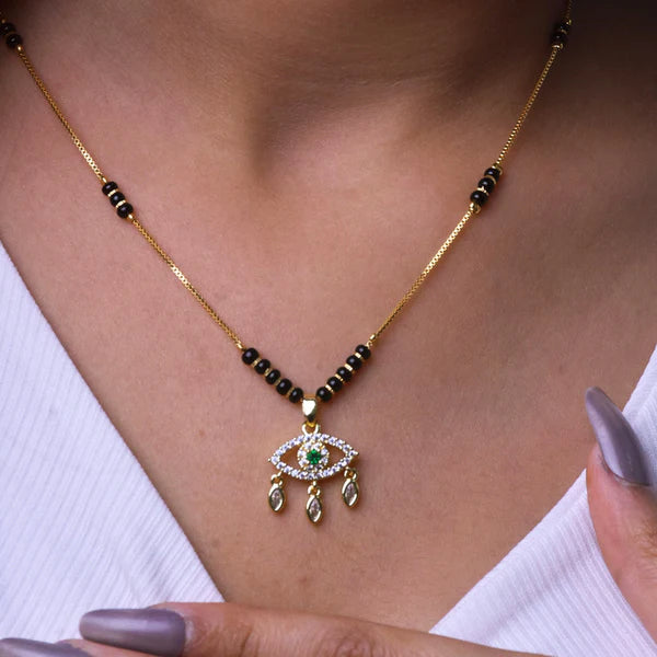 Gold Plated Evil Eye Mangalsutra for Women