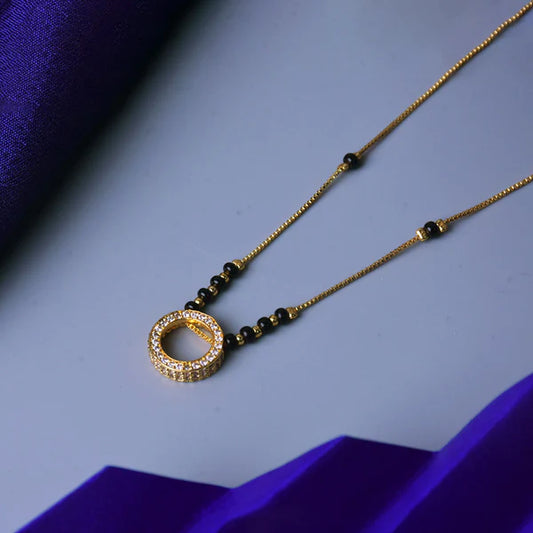 Gold Plated Round Mangalsutra for Women