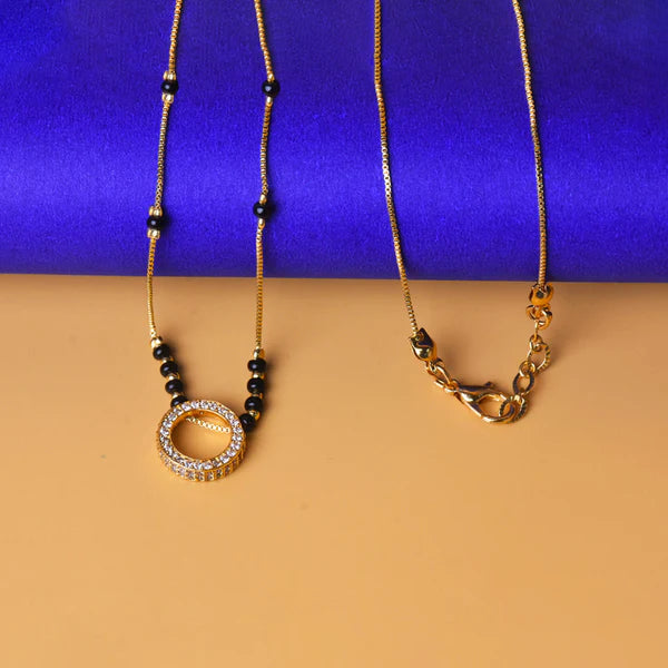 Gold Plated Round Mangalsutra for Women