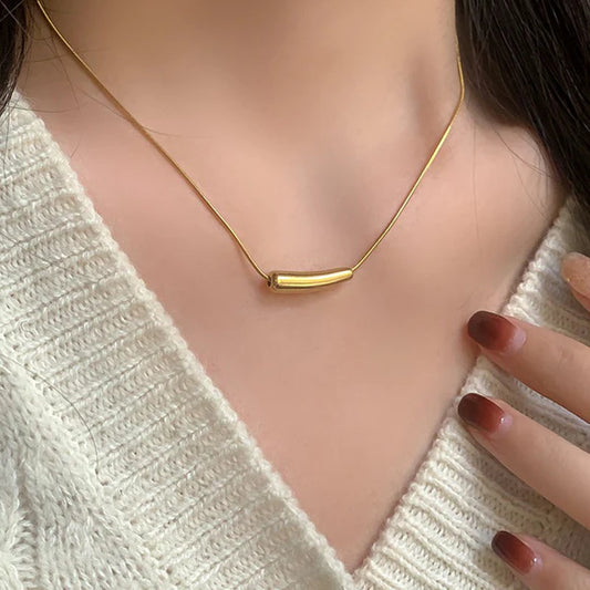 Gold Plated Anti-Tarnish Teardrop Necklace