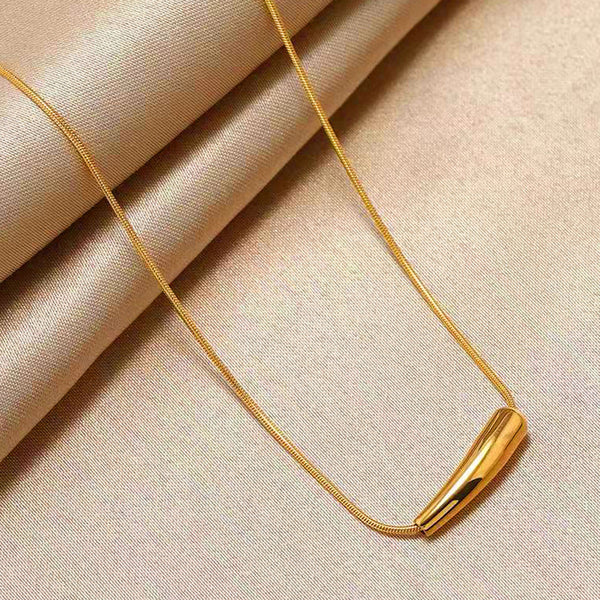 Gold Plated Anti-Tarnish Teardrop Necklace