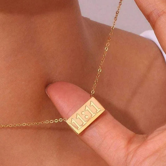 Gold Plated 11.11 Angel Number Pendant