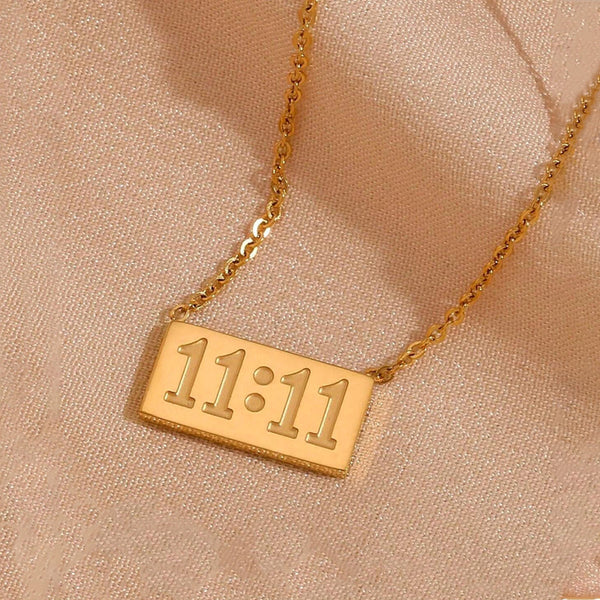 Gold Plated 11.11 Angel Number Pendant