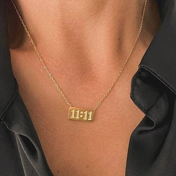 Gold Plated 11.11 Angel Number Pendant
