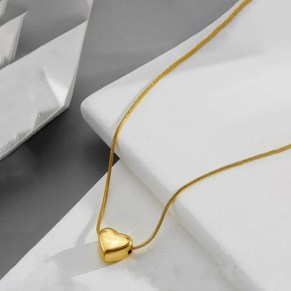 Gold Plated Anti-Tarnish Heart Pendant