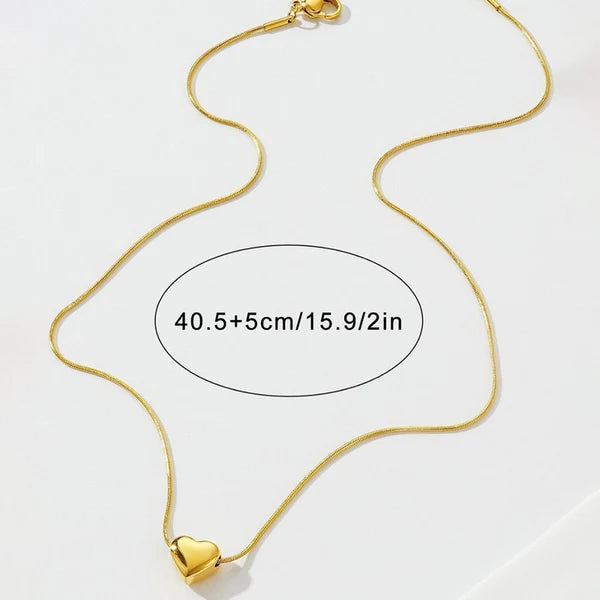 Gold Plated Anti-Tarnish Heart Pendant