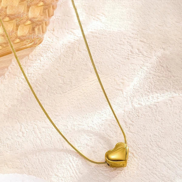 Gold Plated Anti-Tarnish Heart Pendant