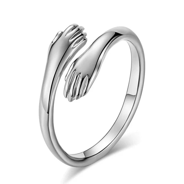 Silver Hug Ring for Women